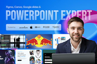 design powerpoint presentation, investor pitch deck, or google slides