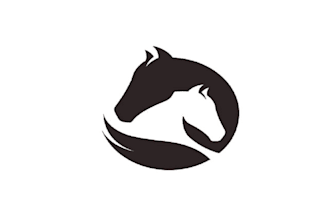 design artwork horse riding school logo