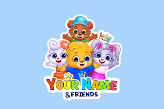 design modern baby shop, child care, day care, school or kids logo