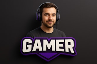create a logo for your gaming twitch or youtube channel