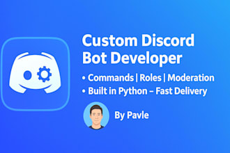 create a custom discord bot with commands and moderation