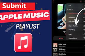 submit your music to a popular apple music playlist for 30 days
