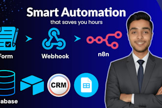 build n8n form automation for sheets airtable and crm