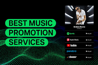do promotion for soundcloud, apple music, spotify via blogs for organic growth