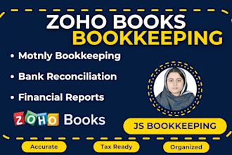 do bookkeeping in zoho books, cleanup and reconciliation
