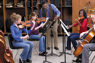 compose the perfect strings section using violin and viola