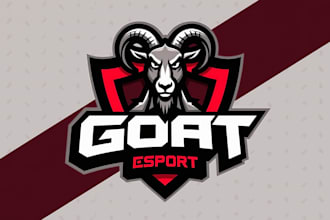 give a high quality goat head mascot logo with unlimited revision in 15 hours