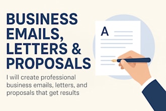 create professional business emails, letters, and proposals