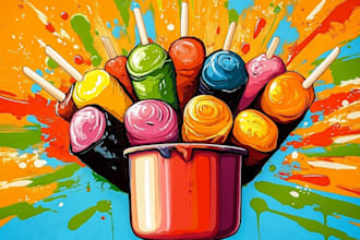 food pop art of your food pop art