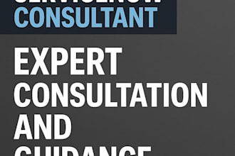 provide consultation services for servicenow