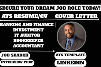 write banking and finance resume, sales, financial analysts, vp, svp, investment