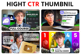 design high CTR thumbnail