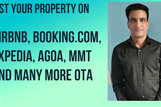 list your property on bookingcom, gommt, expedia, agoda, and much more