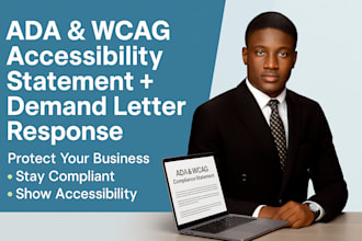 draft your ada and wcag accessibility statement and demand letter response