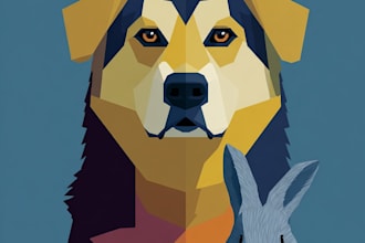 draw pop art portrait wpap pet portrait