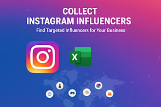 collect instagram influencers by niche or country