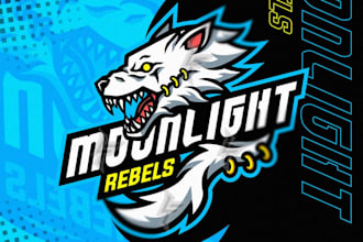 modern design wolf logo design