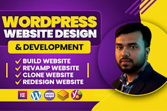 copy, clone and design wp website using elementor pro, astra