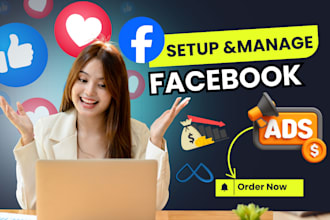 setup and manage facebook ads campaign,meta ad marketing