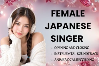 sing anime vocals opening ending song jpop soundtrack instrumental for games