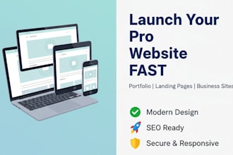 create modern , responsive and SEO friendly websites