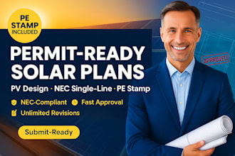 do permit ready solar permit plans, pv design, nec single line diagrams pe stamp