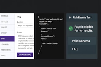 schema markup json ld for SEO and google rich results