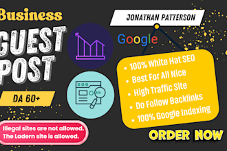 publish a high quality guest post on niche relevant site for SEO ranking