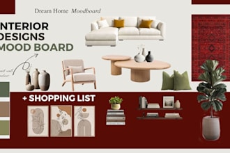 create a custom ikea interior mood board and curated shopping list for you