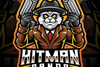 design a bold and custom gamer mascot logo for you