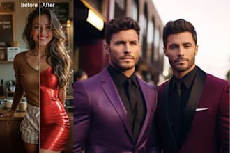 do body swap face swap photo manipulation photo editing color changing, morphing