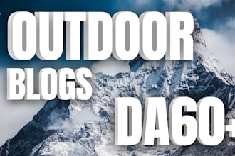 do high da outdoor and camping guest post and seo with do follow backlinks