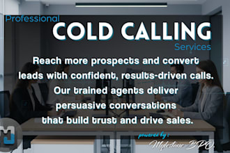 do professional cold calling for your business