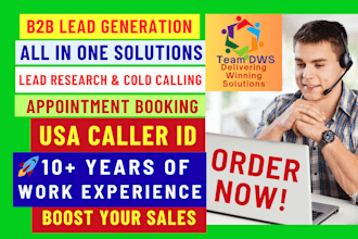 do b2b lead generation, cold calling, and appointment setting