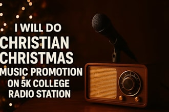 do gospel music promotion to 5k christian college radio station