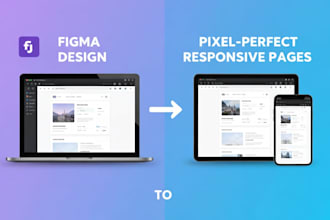 convert figma design to pixel perfect responsive pages