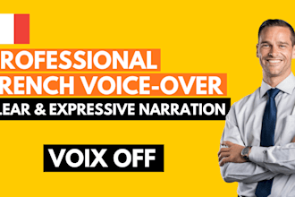 create professional french voice over