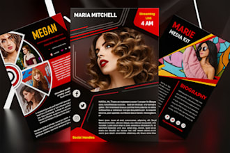 design dj artist epk, music press kits, one sheet speaker media electronic press