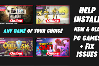 help install pc games free online servers fix errors