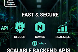 be your node js backend developer to build a fast, secure, and scalable apis