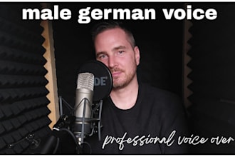 produce a male german voice for you