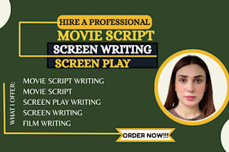 write movie script screenplay film script screenwriting comedy script stage play