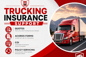 work as your insurance agent for personal, commercial, and trucking insurance