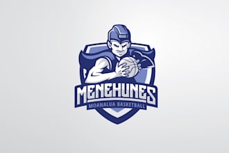 design amazing super basketball logo