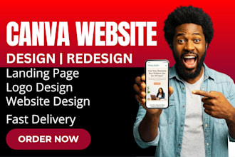 canva website design canva landing page canva website design