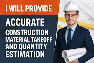 estimate bill of materials and cost from your construction drawings