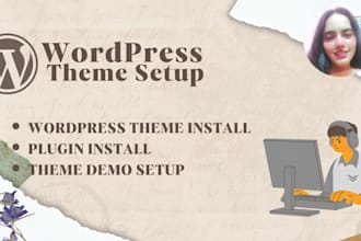 install and setup wordpress theme like demo
