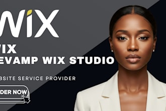 redesign wix website, revamp wix studio site, or build modern wix business web