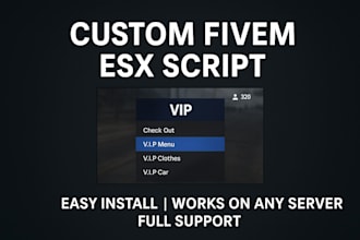 create and modify your fivem esx scripts