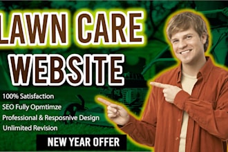 a professional lawn care website